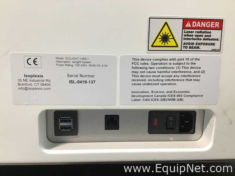Analizador Isoplexis Corporation ISOLIGHT-1000-1