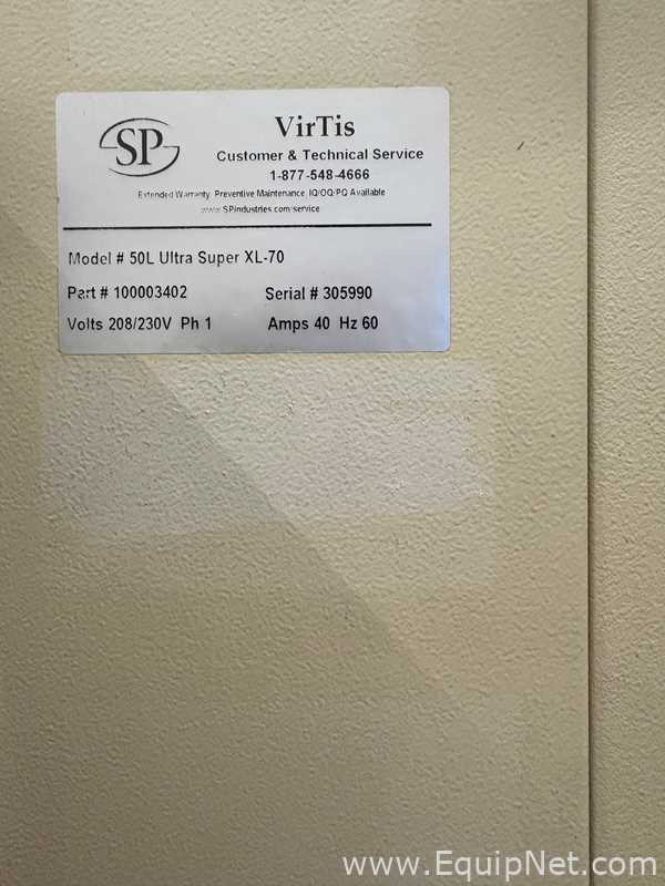 Virtis 50L Ultra Super XL-70 Freeze Dryer