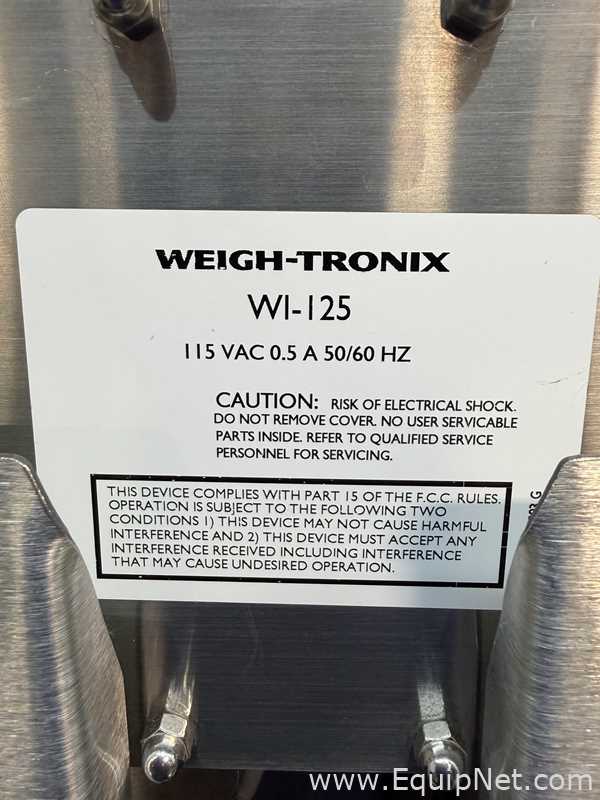 Weigh-Tronix WI-125 Scale