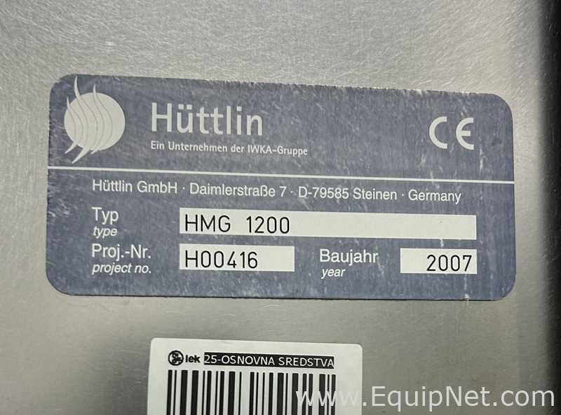 Granulador Huttlin HMG 1200