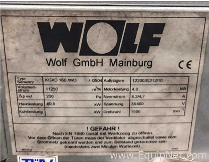 Wolf Klima und Heiztechnik GmbH KGXD 160 /WO Air Handler