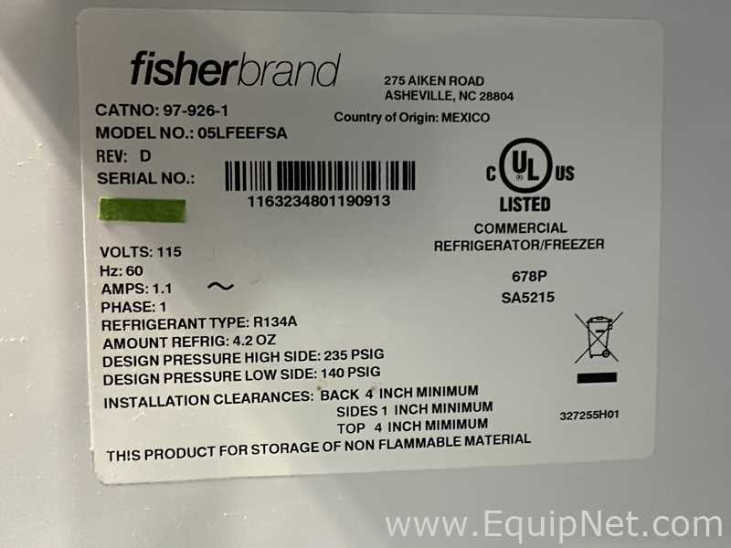 Lote de  Congelador Fisherbrand 05LFEEFSA