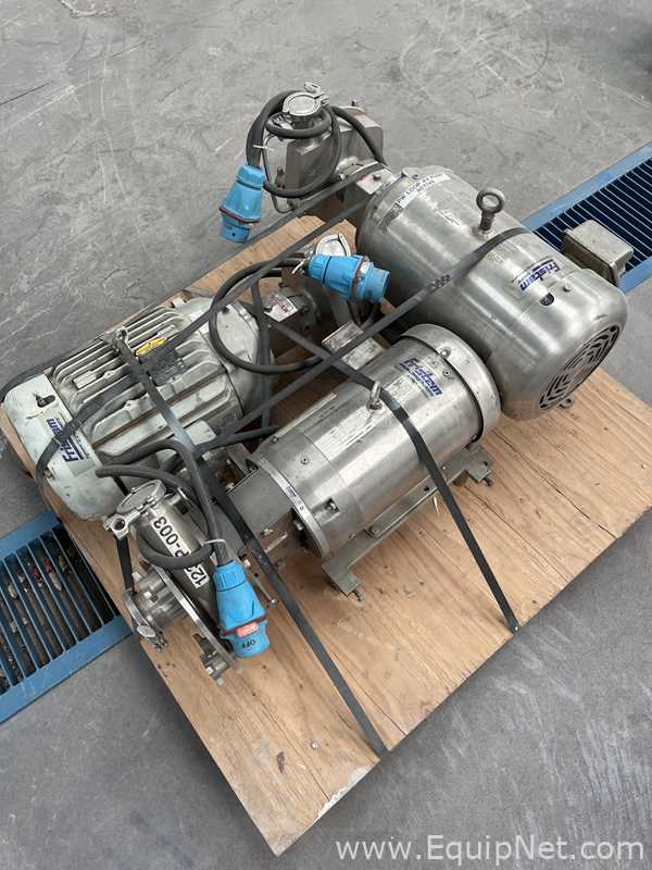 Lot Of Three Fristam FPR7251-235 Sanitary Centrifugal Pumps 7.5 HP and 20 HP