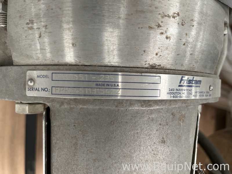 Lot Of Three Fristam FPR7251-235 Sanitary Centrifugal Pumps 7.5 HP and 20 HP