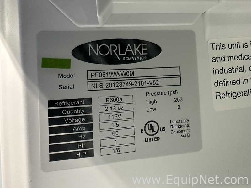 lote de  2 Freezer Norlake Scientific  PF051WWW0M