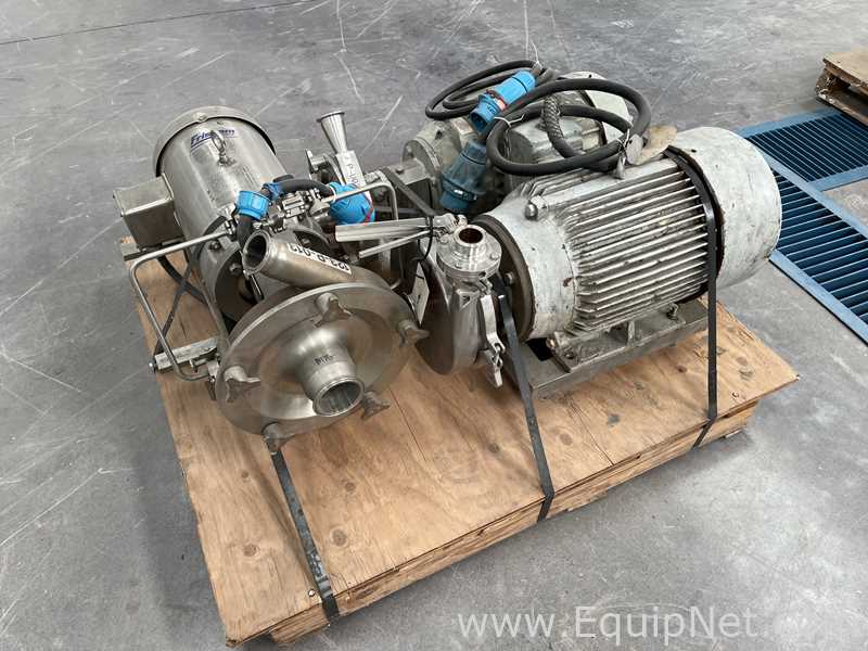 Lot Of Three Fristam FPR7251-235 Sanitary Centrifugal Pumps 7.5 HP and 20 HP