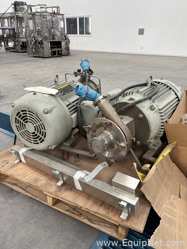 Lot Of Two 40 HP Fristam Sanitary Centrifugal Pumps