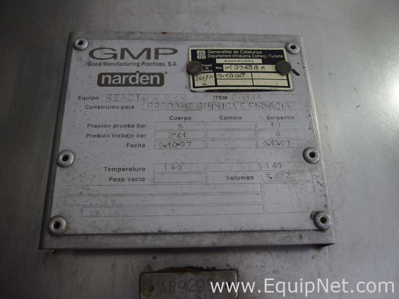 Pair of GMP Reactors, 3,622 Liters in 316L Stainless Steel