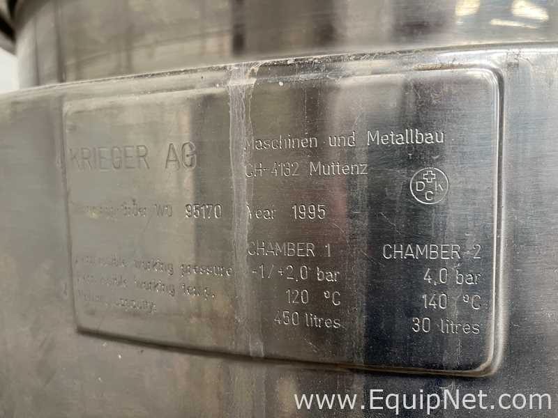 KRIEGER Vacuum 300 L Mixer Homogenizer MOLTO-MAT-UNIVERSAL type MMD-300 Mixer