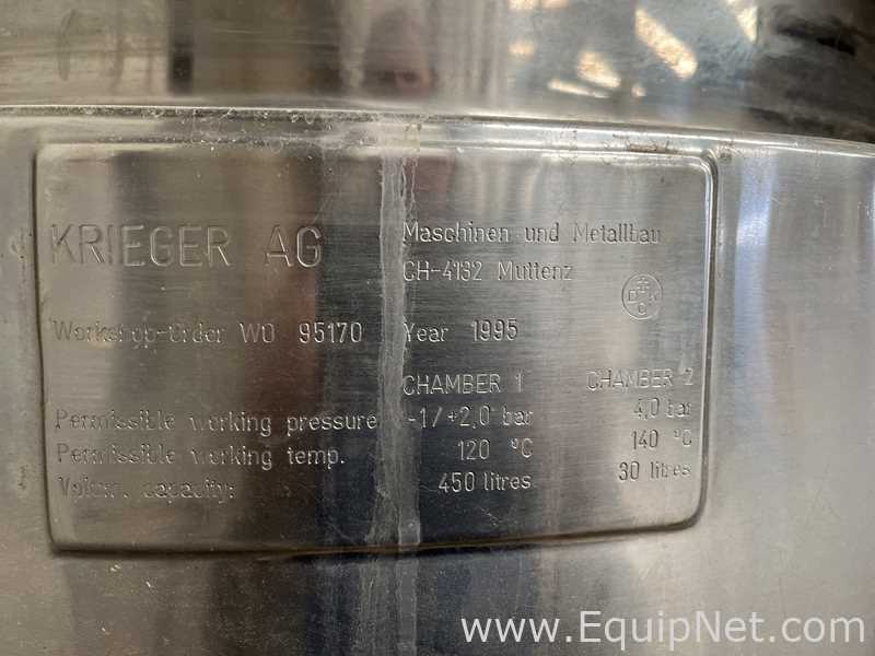 KRIEGER Vacuum 300 L Mixer Homogenizer MOLTO-MAT-UNIVERSAL type MMD-300 Mixer