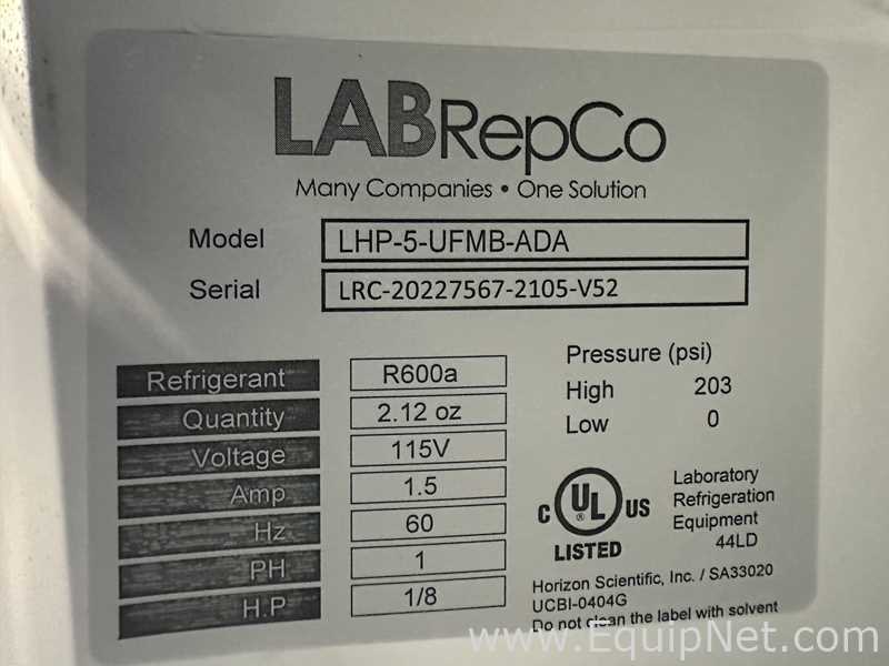 Lot of 4 Labrepco LHP-5-UFMB-ADA Undercounter Freezers