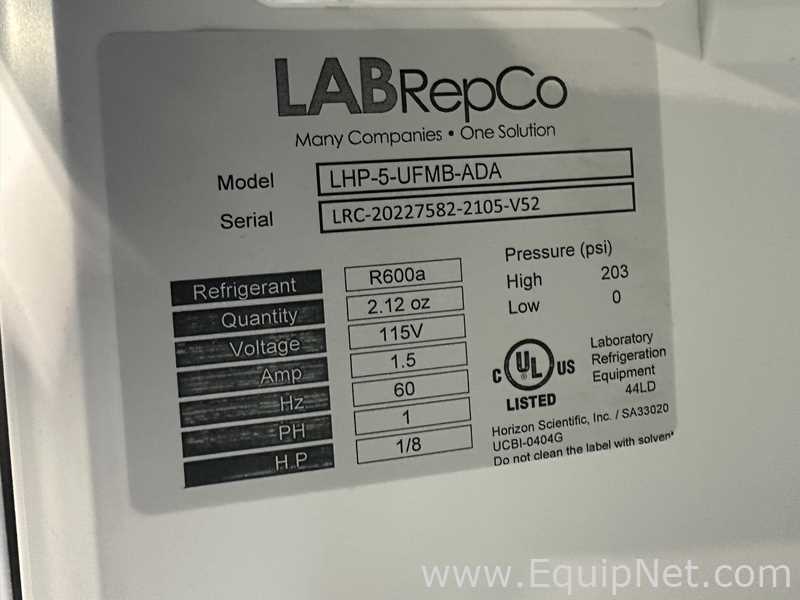 Lot of 4 Labrepco LHP-5-UFMB-ADA Undercounter Freezers