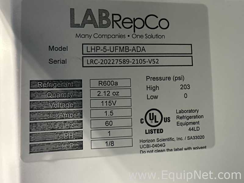 Lot of 4 Labrepco LHP-5-UFMB-ADA Undercounter Freezers
