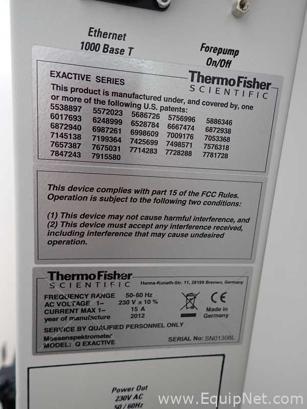 Espectrómetro de Masa Thermo Scientific Q Exactive