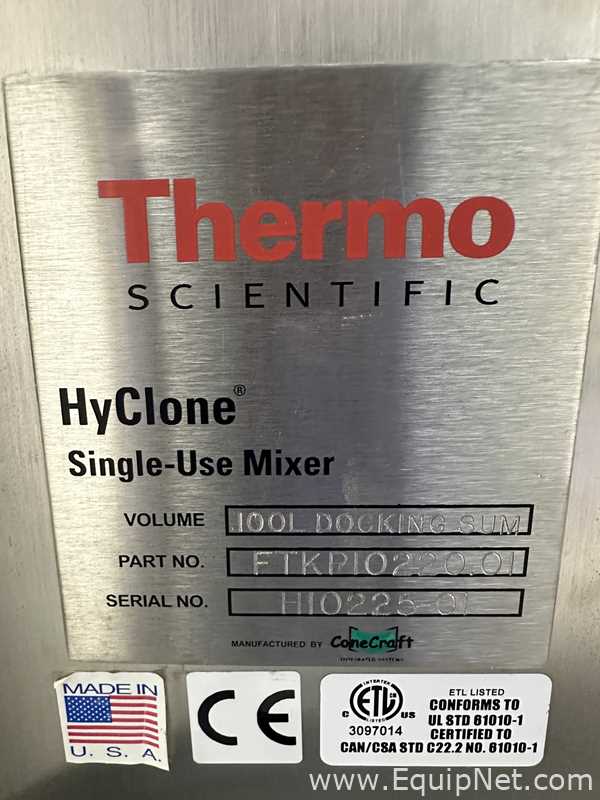 Thermo Scientific HyClone Single Use Mixing Vessel