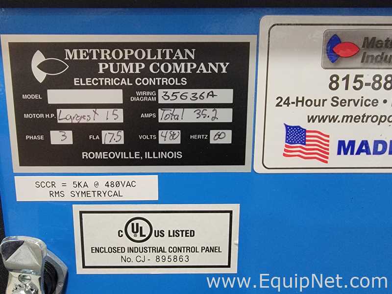 Sistema de Purificación y Destilación de Agua Metropolitan Industries, Inc 