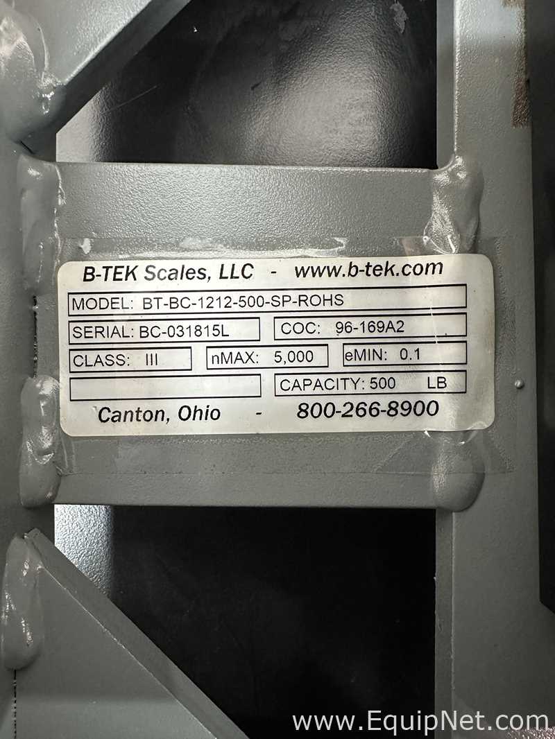 Lote de 2 Báscula B-Tek Scales BT-BC-1212-300-SP