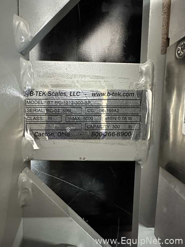 Lote de 2 Báscula B-Tek Scales BT-BC-1212-300-SP