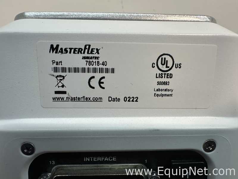 Masterflex Ismatec 78018-40 Reglo Digital Miniflex Peristaltic Pump