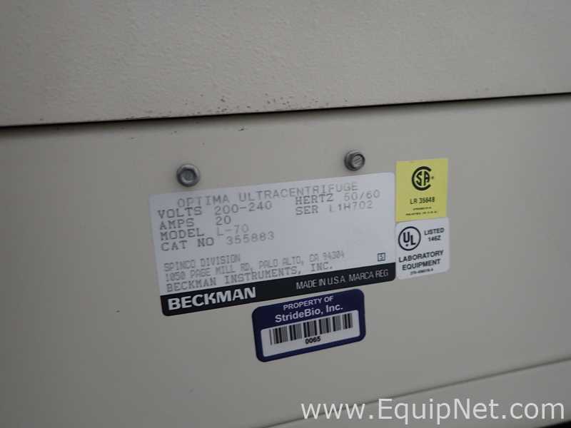 Beckman Opitma L-70 Ultracentrifuge