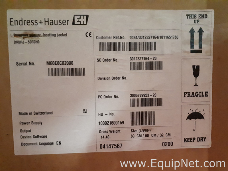 Endress Hauser Promass F500 Flow Meter NEW with optional heating jacket type F. DN50