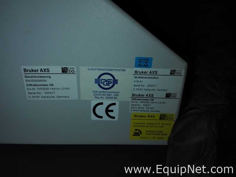 Bruker D8 Advance X-Ray Diffractometer