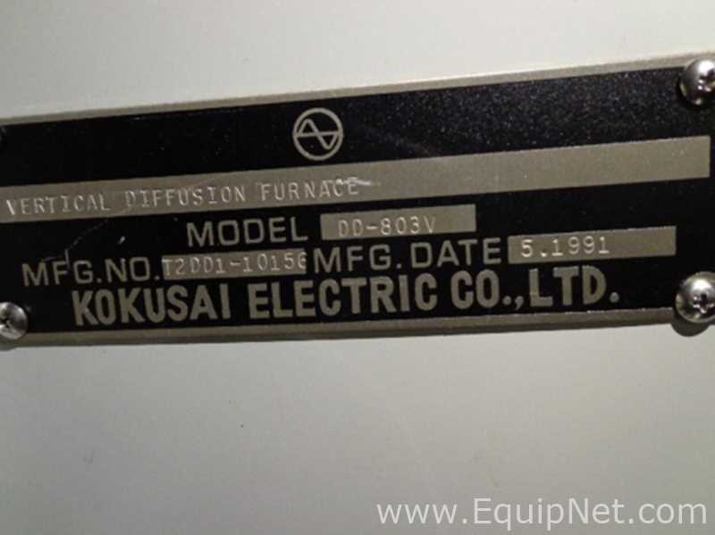 Kokusai Electric DD-803V Vertical Diffusion Furnace