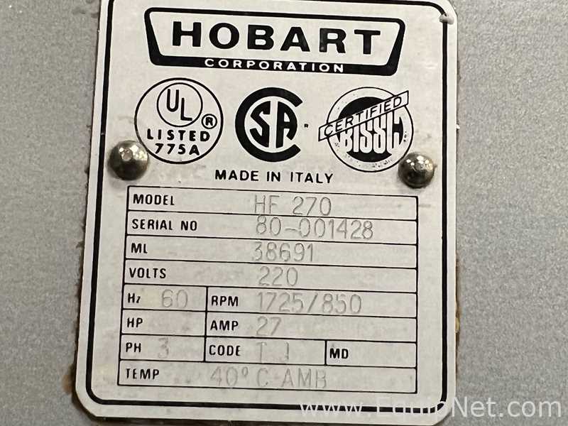 Misturador Hobart  HF270