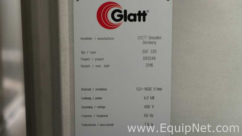 Granulador Glatt GSF 220