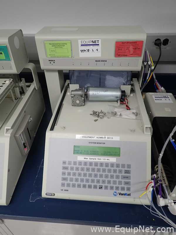 Varian VK7000 Dissolution System with VK8000 System Monitor, Pump Switch, VK750D Heater