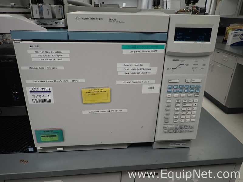 Agilent 6890N Network Gas Chromatograph with G1888 Network Headspace Autosampler