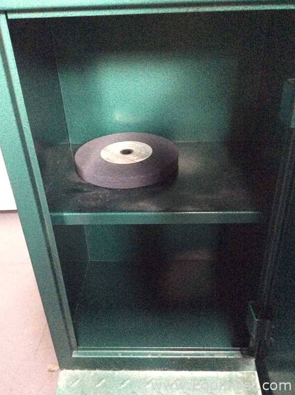 Jet JBG-8A Bench Grinder Mounted on Grizzly G0759 Cabinet