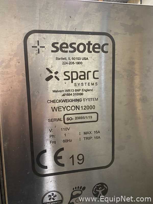 Sesotec Weycon 12000 Checkweigher Metal Detector