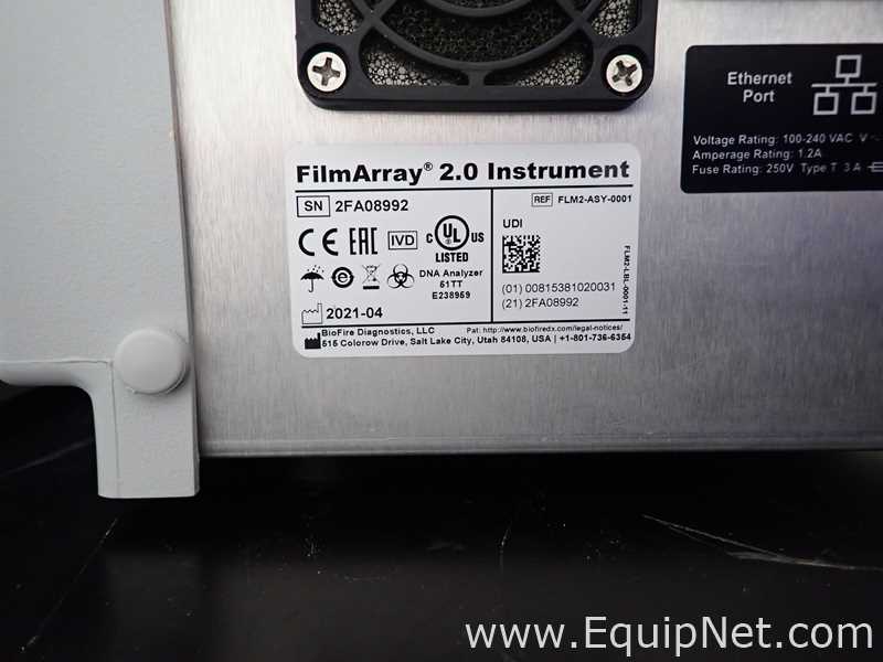 Lote de 2 PCR y Termociclador BioFire FilmArray Instruments FilmArray 2.0