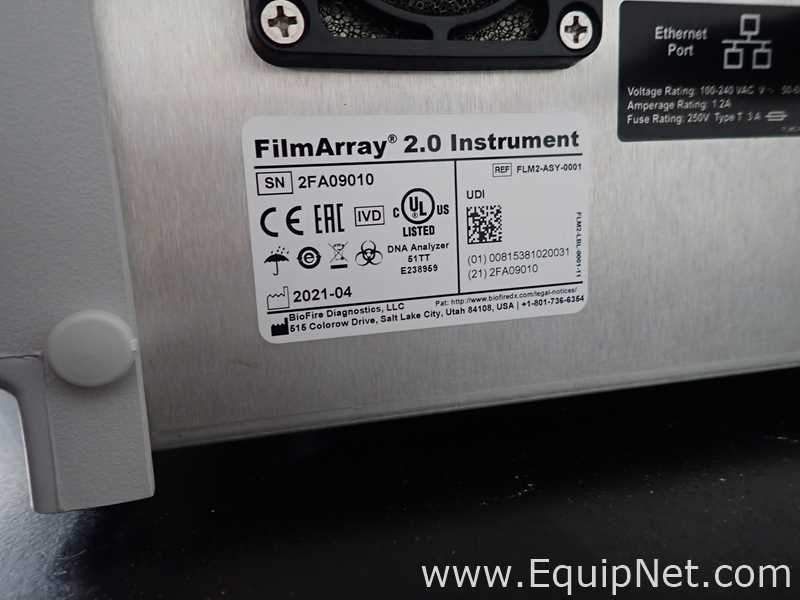 Lote de 2 PCR y Termociclador BioFire FilmArray Instruments FilmArray 2.0