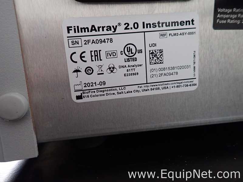 Lote de 2 PCR y Termociclador BioFire FilmArray Instruments FilmArray 2.0