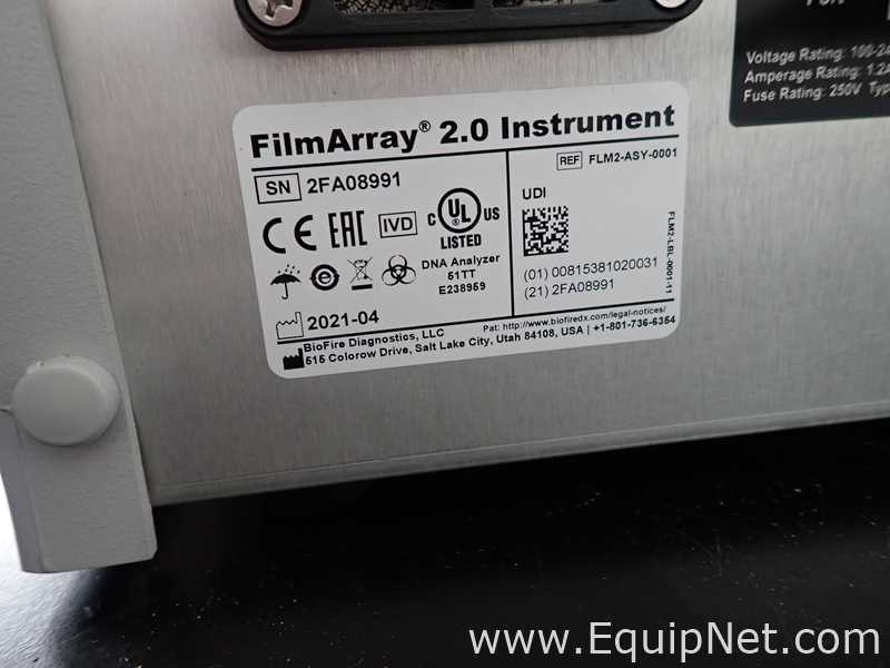 Lote de 2 PCR y Termociclador BioFire FilmArray Instruments FilmArray 2.0