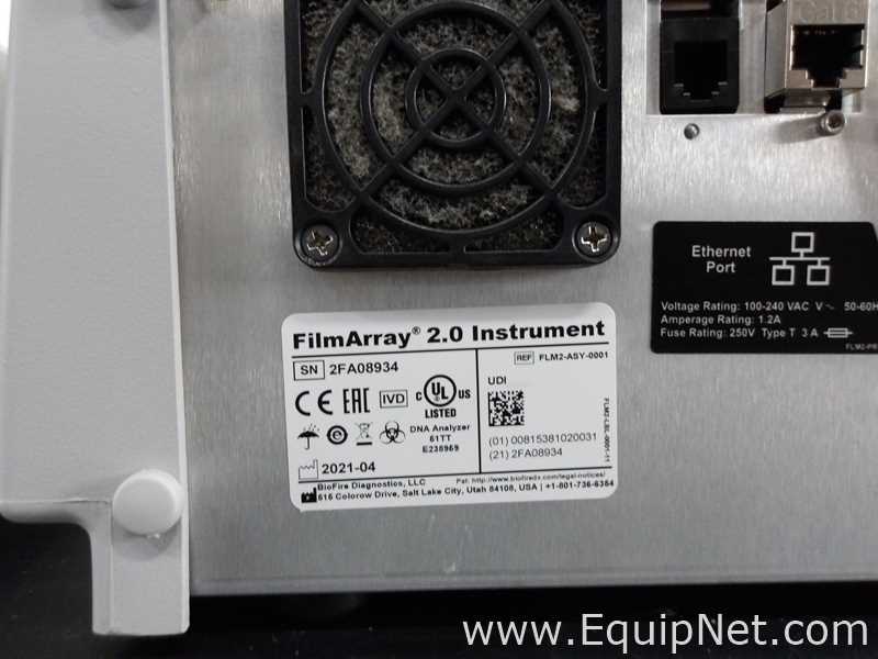 lote de  2 PCR e Termociclador BioFire FilmArray Instruments FilmArray 2.0