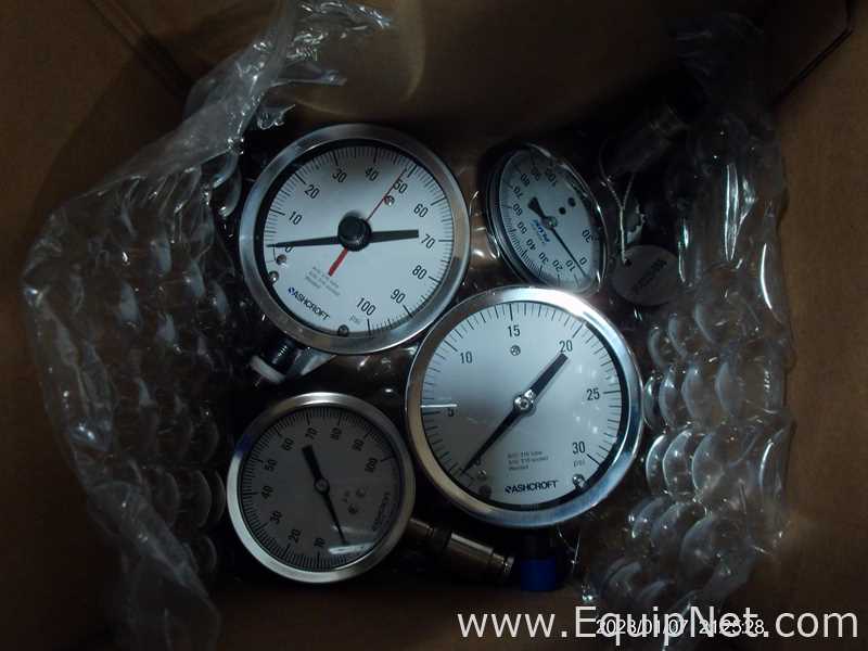 Lot Of 4 Ashcroft Pressure Transmitters Gauges