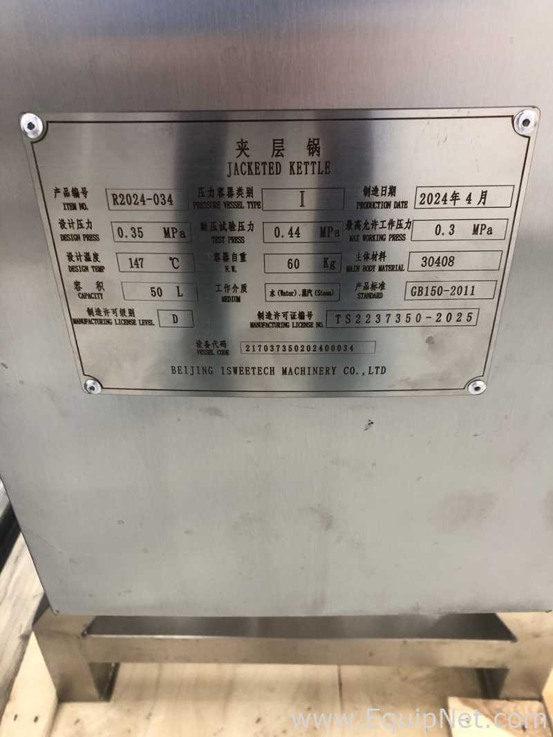 Marmita de Acero Inoxidable Acero inoxidable Beijing Isweetech Machinery 50 L