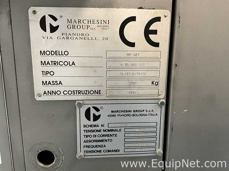 Linha de Embalagem Blister Marchesini Group MB 421