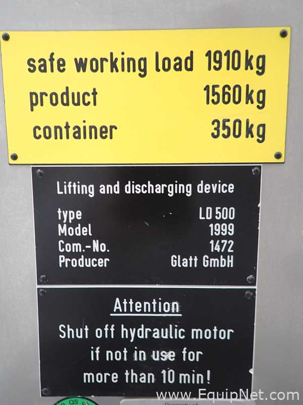 Elevador Glatt LD500