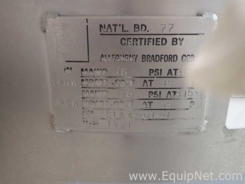 Allegheny Bradford 50 Gallon Mobile Jacketed Tank