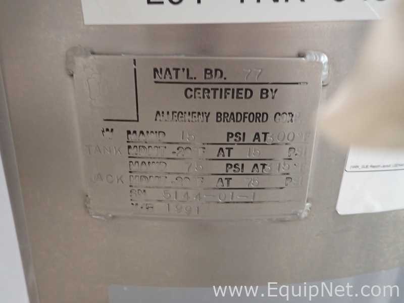 Allegheny Bradford 50 Gallon Mobile Jacketed Tank
