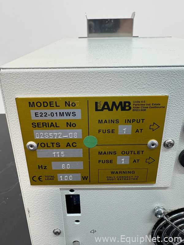 RA Lamb Thermo Shandon E22.01MWS MicroWriter with Dust Extractor