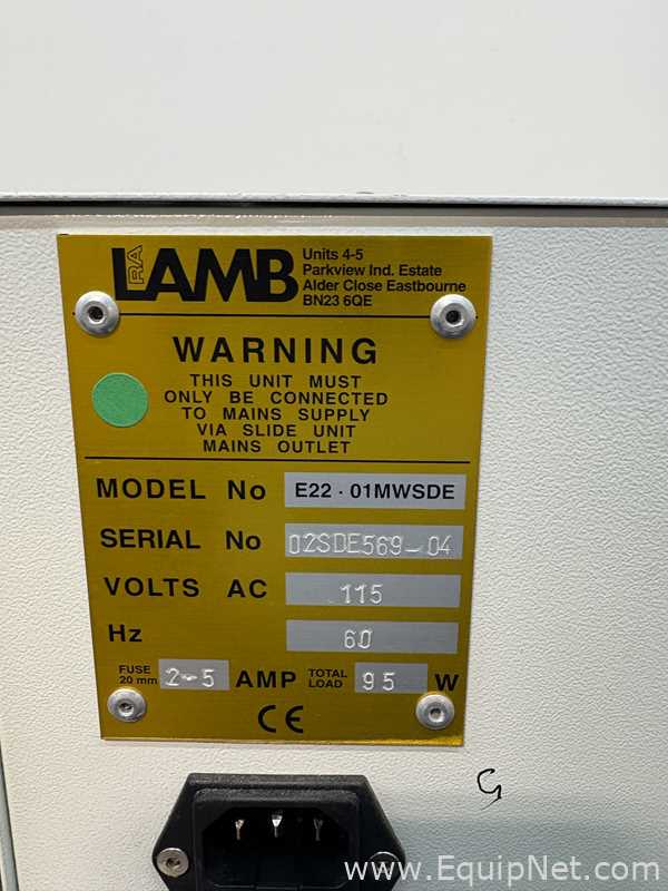 RA Lamb Thermo Shandon E22.01MWS MicroWriter with Dust Extractor