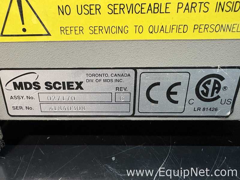 Espectrómetro de Masa MDS Sciex QTRAP LC/MS/MS