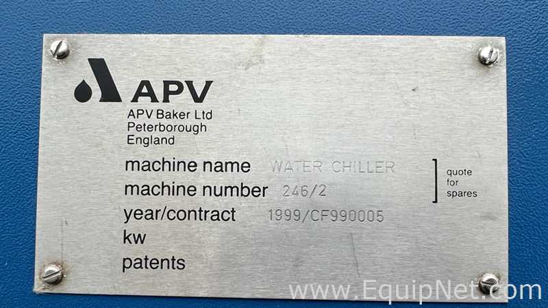 Enfriador APV BAKER AS Water Chiller