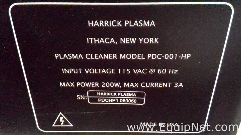 Limpador de Plasma Harrick Plasma PDC 001 HP