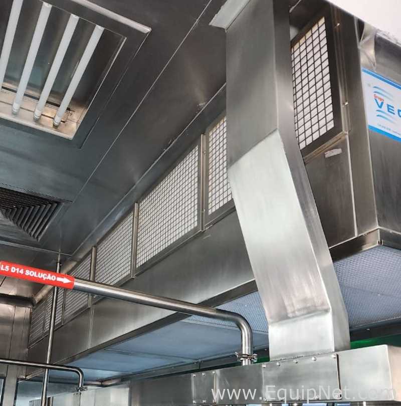 Lote com 3 Módulos de Fluxo Laminar Vertical VECO MFLV